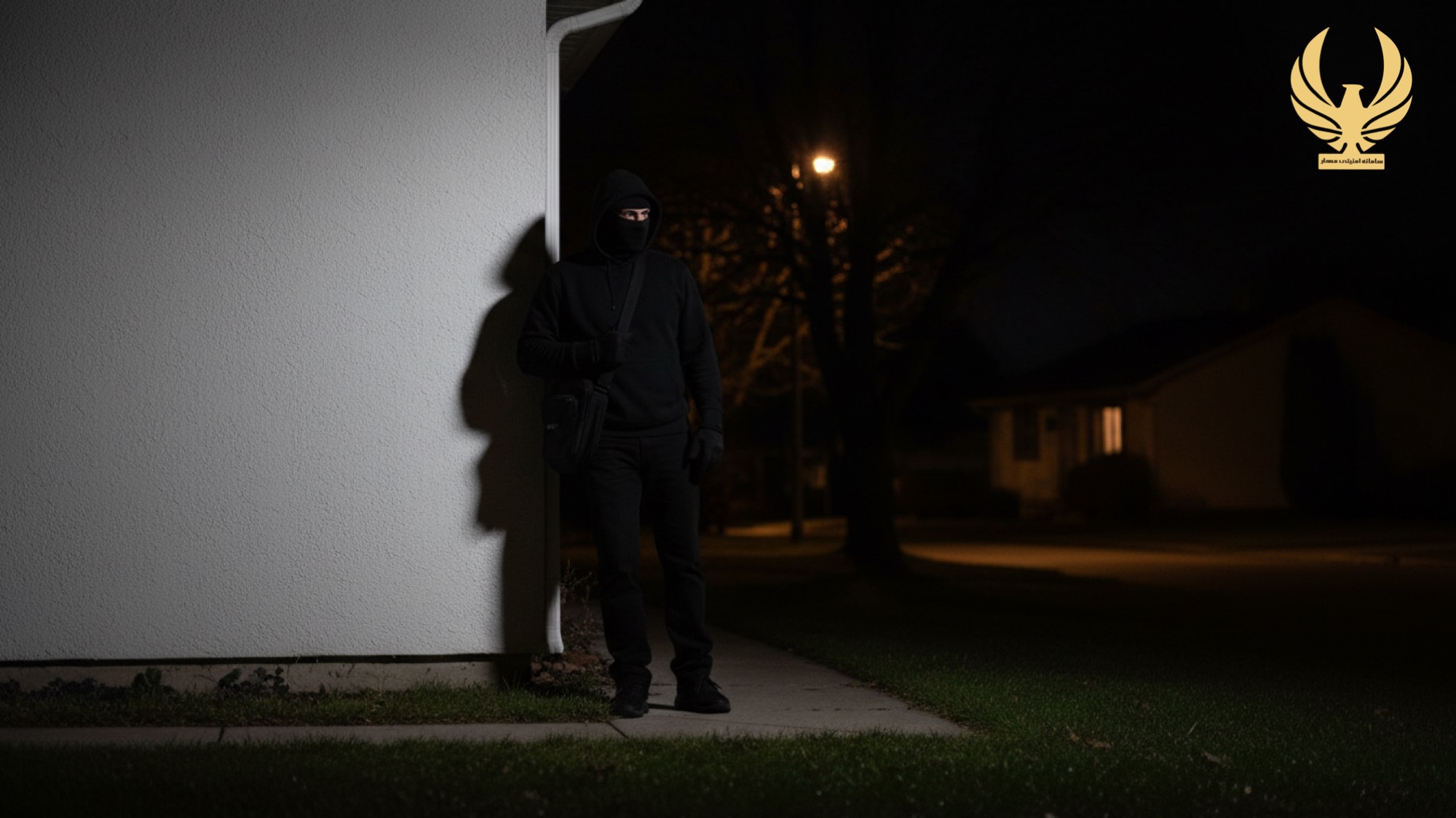 سارق در تاریکی یک محل خلوت